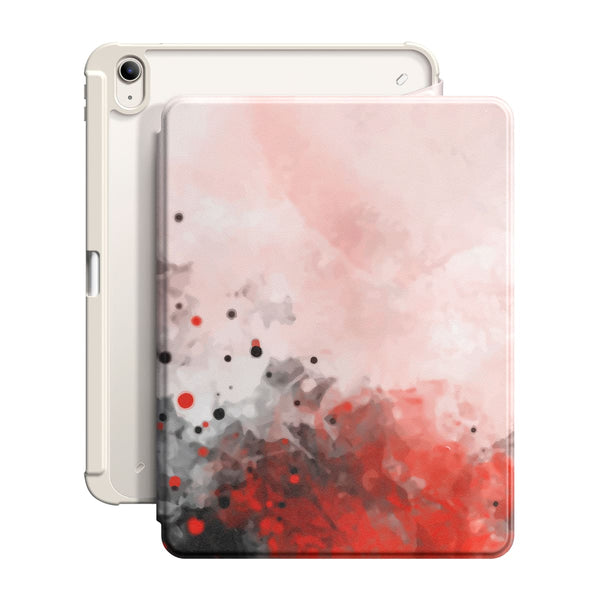 Rote Tinte - iPad Snap 360° Ständer Schlagfeste Hüllen