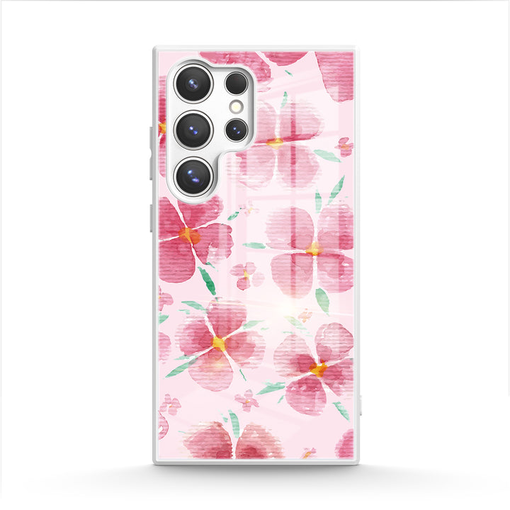 Rosa Pfirsichblüte - Samsung Handyhülle