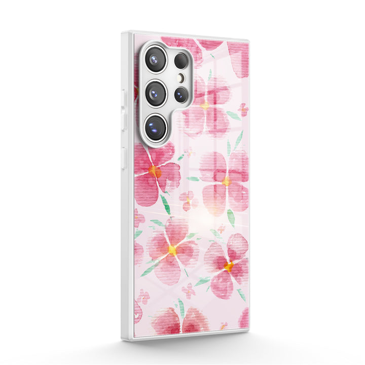 Rosa Pfirsichblüte - Samsung Handyhülle