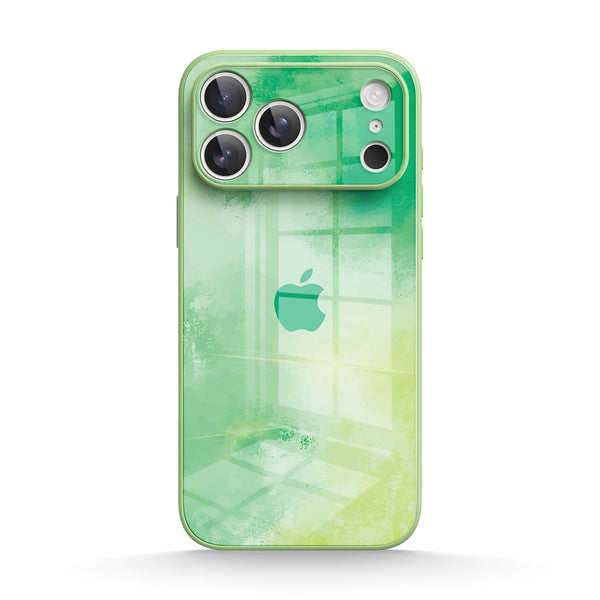 Grüner Farbton - iPhone Gehärtetes Glas Handyhülle