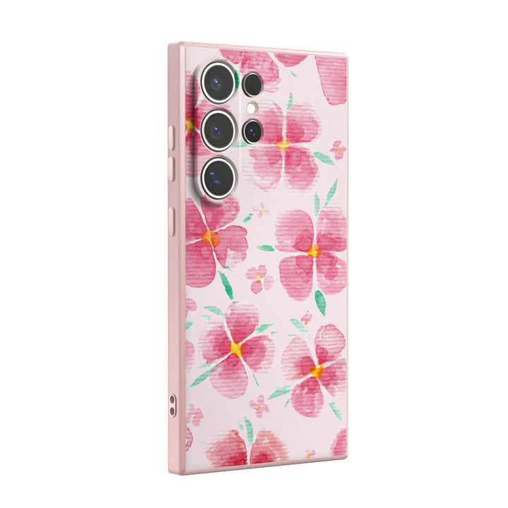 Rosa Pfirsichblüte - Samsung Handyhülle