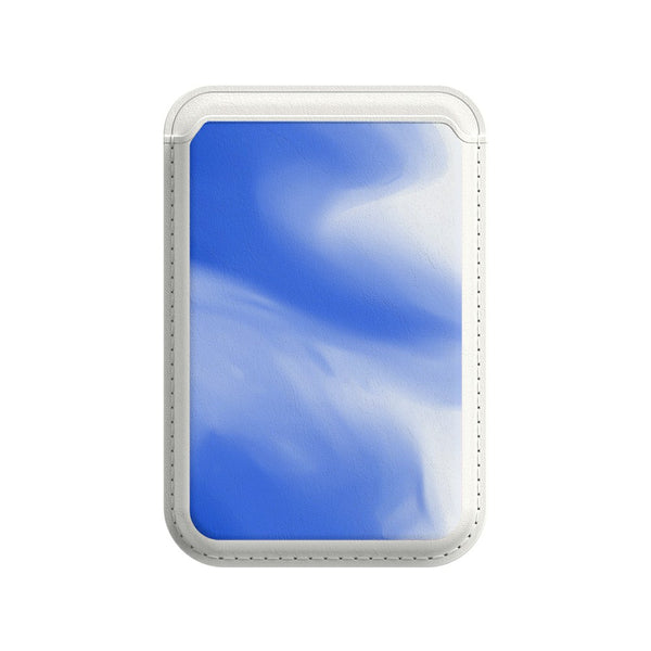 Blau Weiß - iPhone Leder Wallet