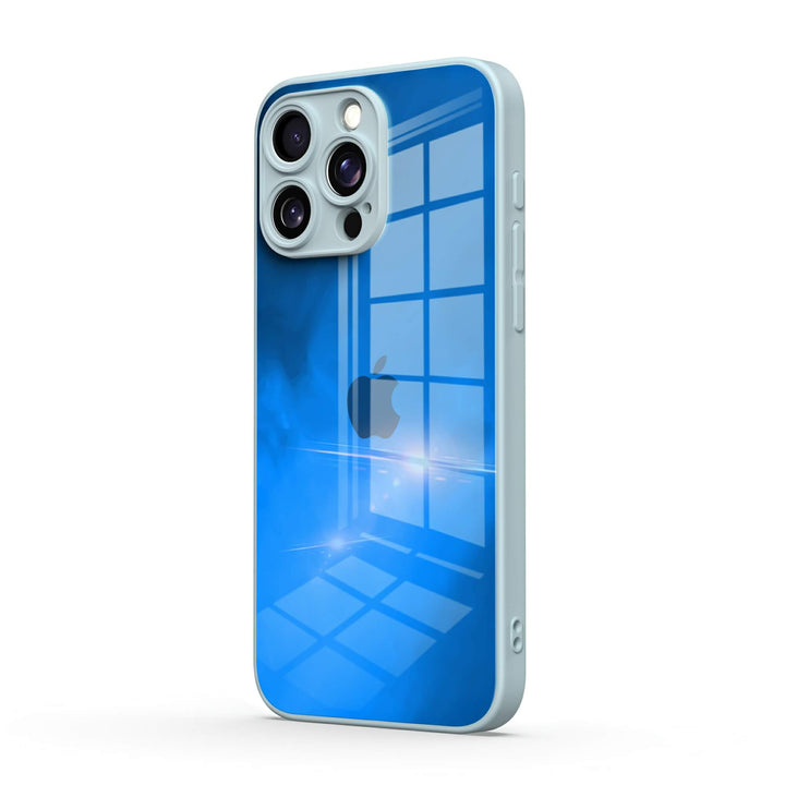 Blaues Objekt - iPhone Handyhülle