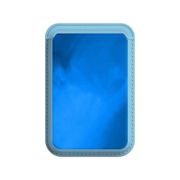 Blaues Objekt - iPhone Leder Wallet