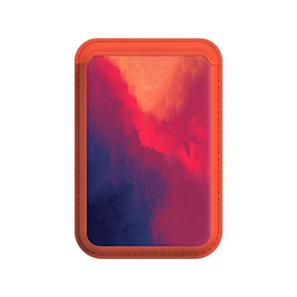 Feuriges Rot - iPhone Leder Wallet