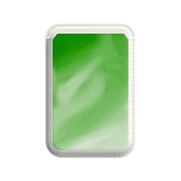 Grün Weiß - iPhone Leder Wallet