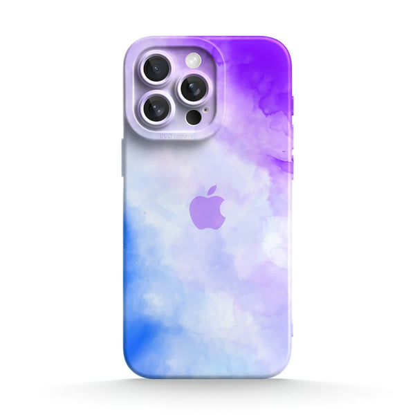 Lila Blau - iPhone Flüssiges Silikon Handyhülle