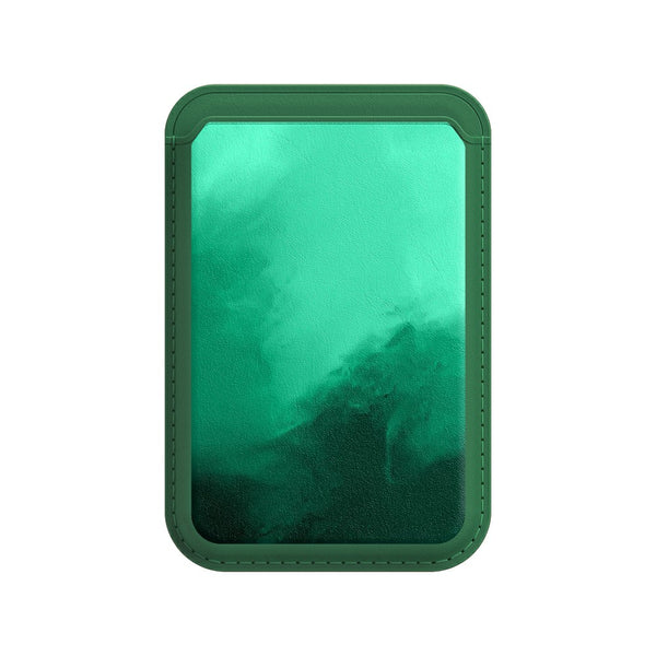 Nacht Grün - iPhone Leder Wallet