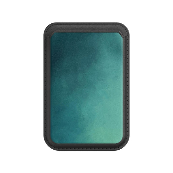 Nebel Grün - iPhone Leder Wallet