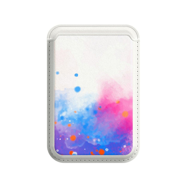 Rosa Blau - iPhone Leder Wallet
