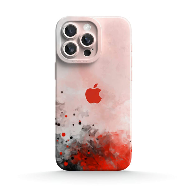 Rote Tinte - iPhone Flüssiges Silikon Handyhülle