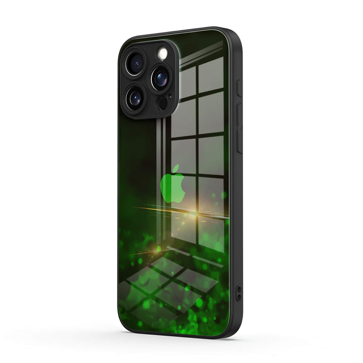 Schwarz Grün - iPhone Handyhülle