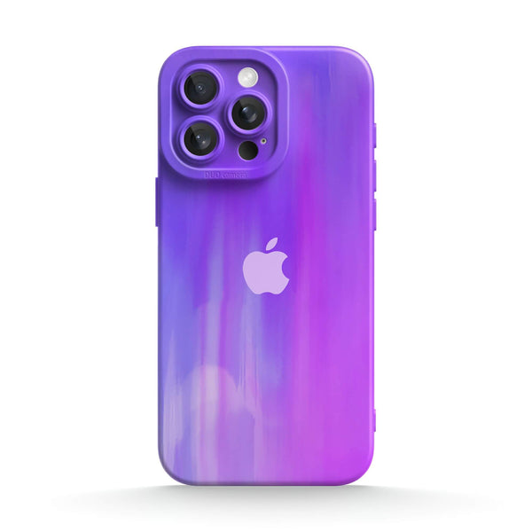 Streamer Lila - iPhone Flüssiges Silikon Handyhülle