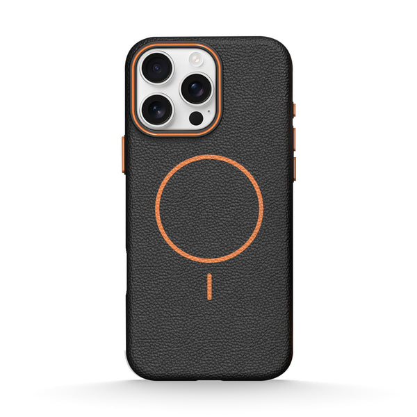 Schwarz Orange - iPhone Handyhülle