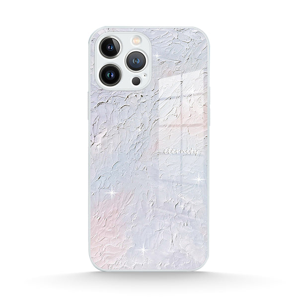 Galaxy Silver-Ölgemälde Silber - iPhone Handyhülle